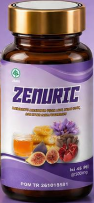 Botol ZENURIC — 45 pil @500mg